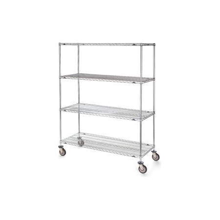 Metro Metro Super Erecta Wire Shelf Truck w/4 Shelves, 900 lb. Capacity, 72"L x 24"W x 78"H 5444100